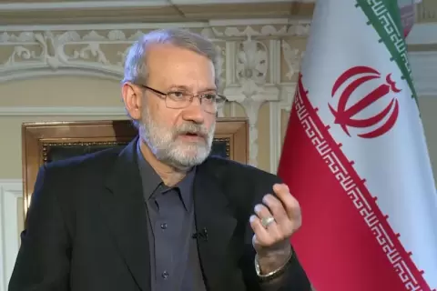 الأمين العام لمجلس الأمن القومي الإيراني علي لاريجاني (الجزيرة).webp