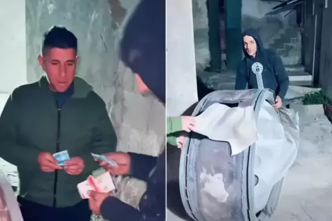 فلسطيني يبيع شظايا صاروخ إيراني وقعت في منزله غرب رام الله (مواقع التواصل).webp