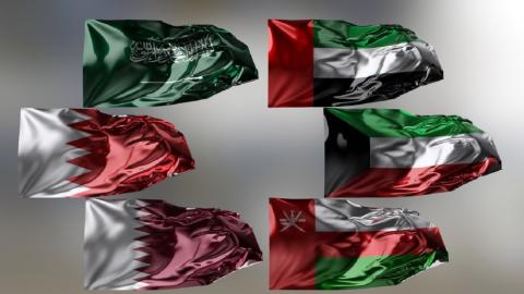 أعلام دول مجلس التعاون الخليجي..jpeg