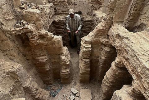 دير القديس هيلاريون وسط قطاع غزة المدرج على قائمة التراث العالمي وأحد أقدم المواقع الأثرية في الشرق الأوسط معرّض للخطر بسبب العدوان الإسرائيلي، النصيرات – وسط قطاع غزة، 18 أبريل/نيسان 2026، تصوير: يوسف أبو وطفة