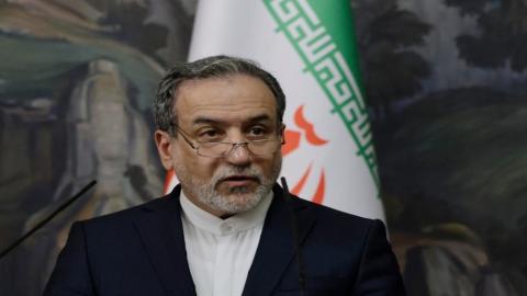 وزير الخارجية الإيراني عباس عراقجي. 18 نيسان 2025. (أ ف ب).jpeg