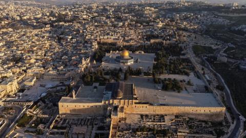 لقطة جوية لقبة الصخرة في المسجد الأقصى المبارك. القدس. 6 آذار 2026. (رويترز).jpeg