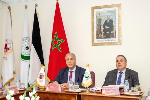 المدير المكلف بتسيير وكالة بيت مال القدس الشريف، محمد سالم الشرقاوي، والأمين العام المساعد لشؤون فلسطين والقدس في منظمة التعاون الإسلامي السفير دواس تيسير دواس