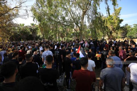 تشييع جثمان الشهيد الطفل يوسف كعابنة (16 عاما)، إلى مثواه الأخير في قرية اللبن الشرقية جنوب نابلس