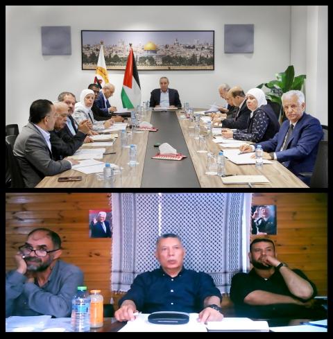 مركزية فتح تبحث الوضع السياسي والداخلي وتوزيع المفوضيات.jpeg