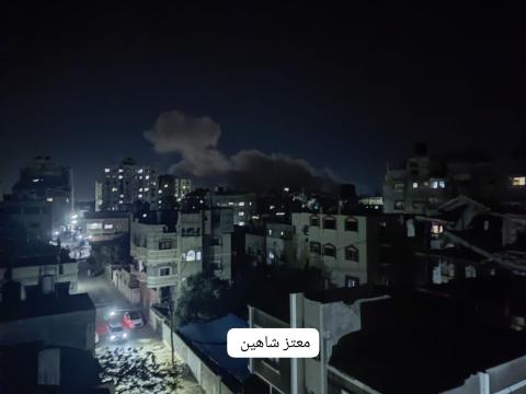 دمار كبير عقب استهداف طيران الاحتلال الحربي يستهدف منزلًا في بلدة الزوايدة وسط قطاع غزة.jpg