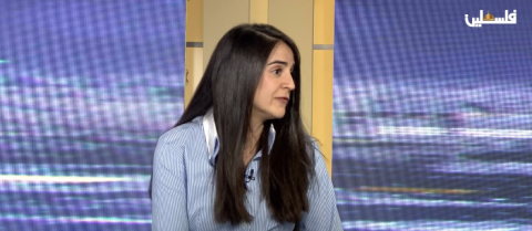 ديما يوسف الناطق الاعلامي باسم الاتحاد الفلسطيني لكرة القدم