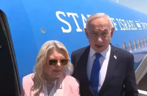 بنيامين نتنياهو في طريقه الى ترامب على متن طائرة جناح صهيونGPO-screen-shot.webp