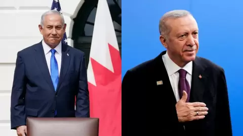 الرئيس التركي أردوغان ورئيس الحكومة الإسرائيلية نتنياهو.. AP.webp