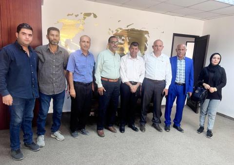 وفد التجمع الفلسطيني للوطن والشتات يلتقي منسق وزارة الدولة لشؤون الإغاثة في غزة
