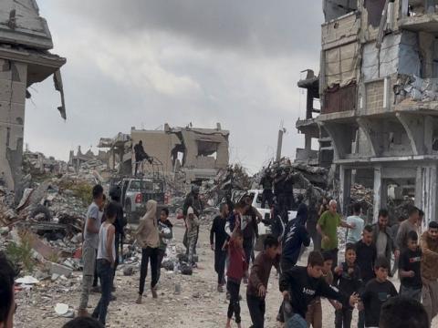 صورة أرشيفية من غزة أرفقها تقرير صحيفة «ذا تريبيون» — المصدر: ANI / The Tribune