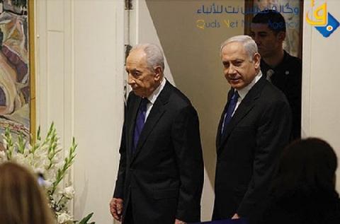 بيريس ونتنياهو يظهران تعارض مواقفهما بشأن المفاوضات مع الفلسطينيين
