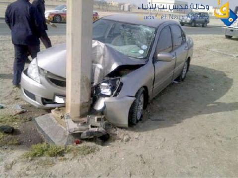 4 إصابات نتيجة حادث سير في بلدة بيرنبالا شمال القدس