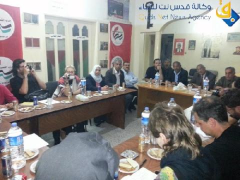 حزب الشعب الفلسطيني يستقبل وفد برلملني وسياسي اسباني