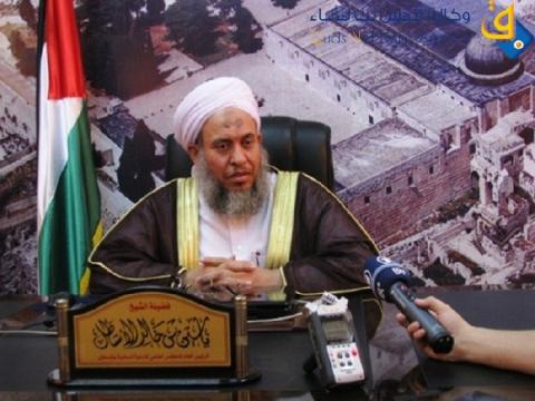 الشيخ الأسطل يدعو لإصلاح ذات البين رداً على الاعتداءات المتكررة بحق الأقصى