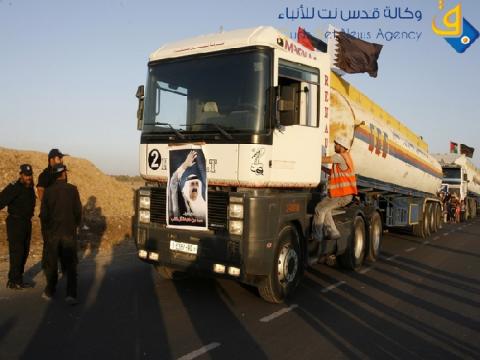 مصر تبدأ استئناف نقل الوقود القطري إلى غزة