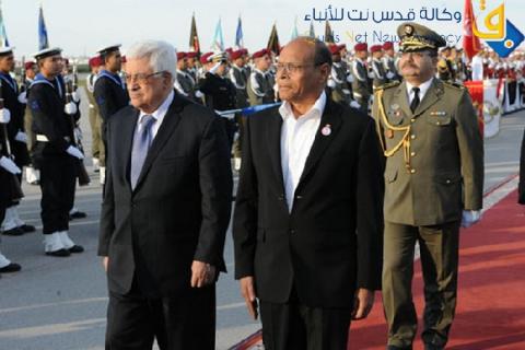 الرئيس عباس يشكر تونس على استضافة لاجئين فلسطينيين عالقين