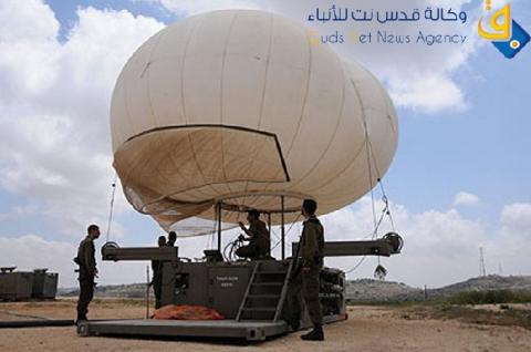 الجيش الإسرائيلي يفقد منطاد تجسس قرب غزة