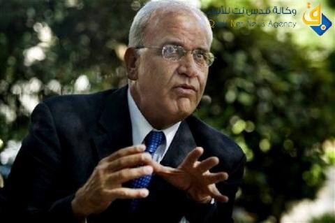 عريقات لـ"قدس نت":إسرائيل تدمر عملية السلام وتضع العقبات أمامها