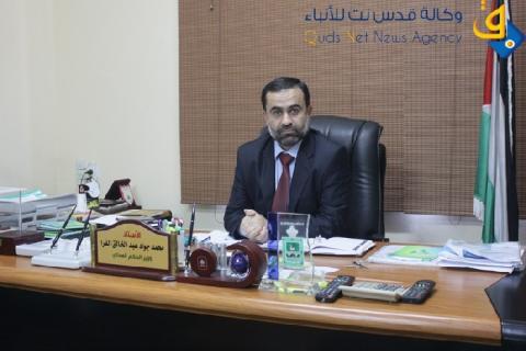 الفرا يحذر من خطر وصول المياه العادمة للبيوت