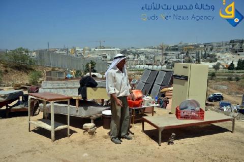 هدم مضارب عرب الكرشان غربي رام الله