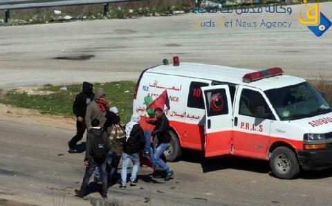 اصابة عامل فلسطيني برصاص الاحتلال في الظاهرية‎