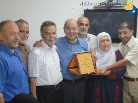 مهجة القدس تبارك فوز للصوراني بجائزة نوبل البديلة