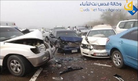 9 إصابات في حادث سير شرق قلقيلية