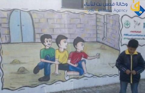 جداريات خاصة بالأطفال ضمن مشروع على جناح السلام