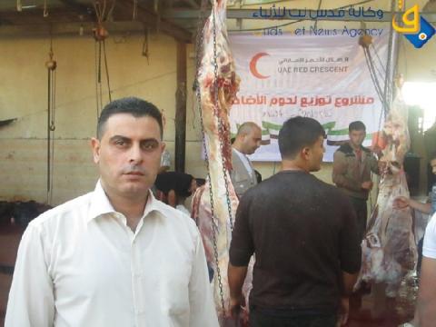النهج الديمقراطي يوزيع لحوم الأضاحي علي الأسر الفقيرة في قطاع غزة