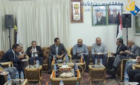 جمعية رجال الاعمال بغزة  تستقبل اعضائها بمناسبه عيد الاضحى