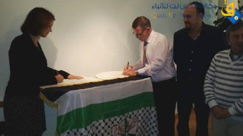 اتفاق توأمة بين حركة فتح اقليم القدس والحزب الديمقراطي الاشتراكي السويدي