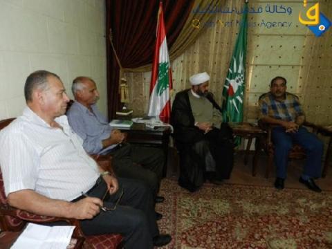 جبهة التحرير الفلسطينية تزور مفتي صور وجبل عامل القاضي الشيخ حسن عبد الله