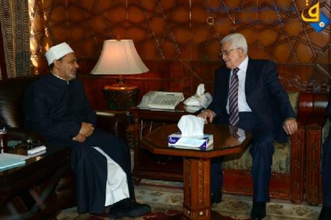 شيخ الازهر يناشد الفلسطينيين أن يكونوا على قلب رجل واحد