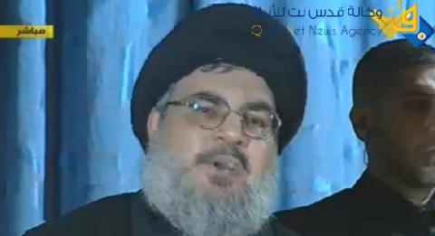 نصرالله يتهم دولا عربية بالوقوف الى جانب اسرائيل