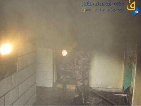 اخماد حريق متعمد بمنزل في بيتونيا غرب رام الله