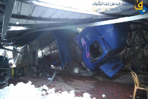 شركة رويال الصناعية بالخليل تتكبد خسائر فادحة جراء المنخفض