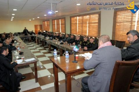داخلية غزة تناقش خطط  الاجهزة الامنية لعام 2014
