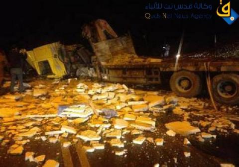 اصابة ستة مواطنين في حادث سير في طولكر‎م