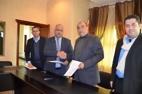 جامعة فلسطين توقع اتفاقية تعاون مع المؤسسة الأمريكية للمصادر الطبية AMRF