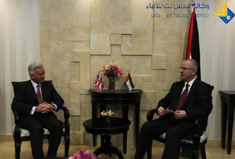 حث الحكومة البريطانية على استمرار تقديم الدعم للشعب الفلسطيني