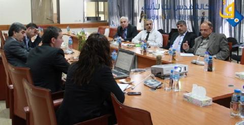 بحث آلية عمل برنامج دعم الصمود والتنمية في المناطق المسماه "ج" والقدس الشرقية