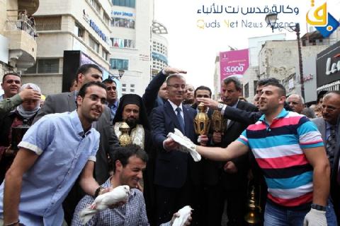 الحمد الله يشارك الطوائف المسيحية باحتفالات عيد الفصح المجيد