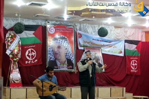 صور.. الشعبية تنظم حفل تأبين لشاعر الثورة بجباليا
