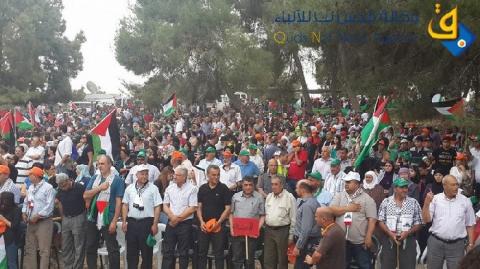 زحالقة في مسيرة العودة:" "لا سلام ولا استقرار الا بعودة اللاجئين"