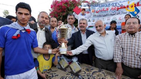 خان يونس: تتويج فريق "بني عامر" بطلاً لدوري "كأس العودة"