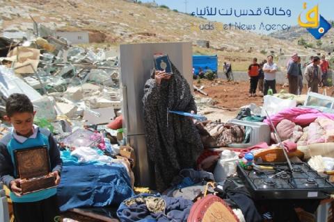 فيديو .."عشية ذكرى النكبة" هدم منشآت تجارية ومنزل في احياء متفرقه بالقدس