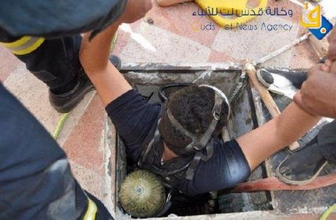 إنقاذ فتاة من بئر مياه في يطا جنوب الخليل‎