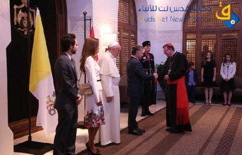 حراسة الأراضي المقدسة:  زيارة البابا رسالة تضا مع الفلسطينيين