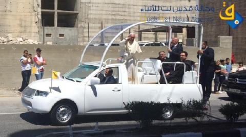 صور.. وصول وجولة بابا الفاتيكان في بيت لحم